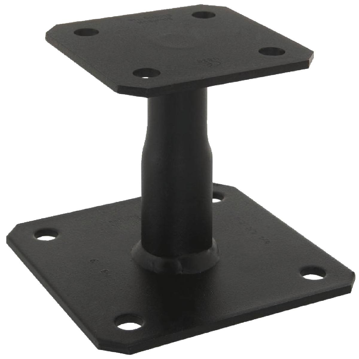 PIED DE POTEAU RÉGLABLE EN HAUTEUR APB NOIR 9005 - 072729 | Référence ...